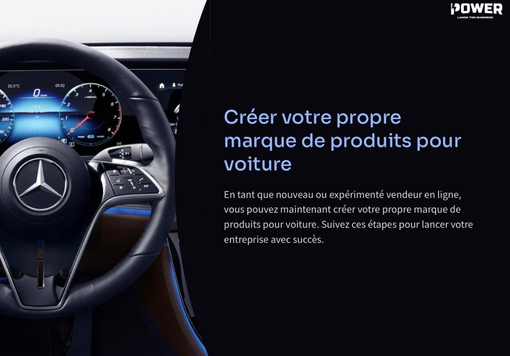 Création marque produits de voiture